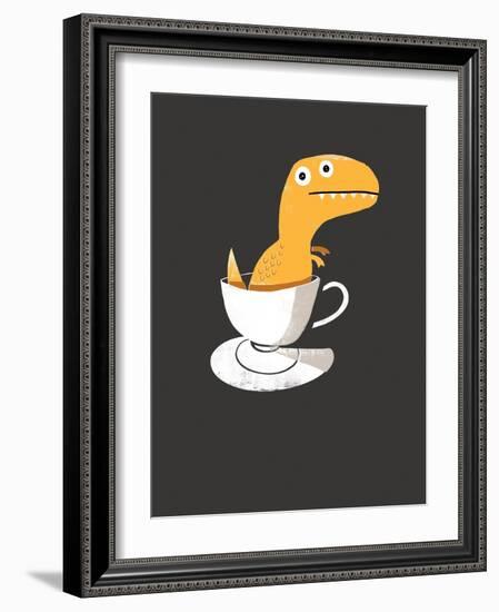 Tea Rex-Michael Buxton-Framed Art Print