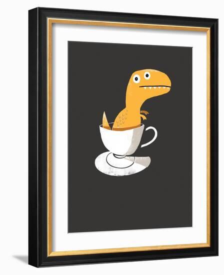 Tea Rex-Michael Buxton-Framed Art Print