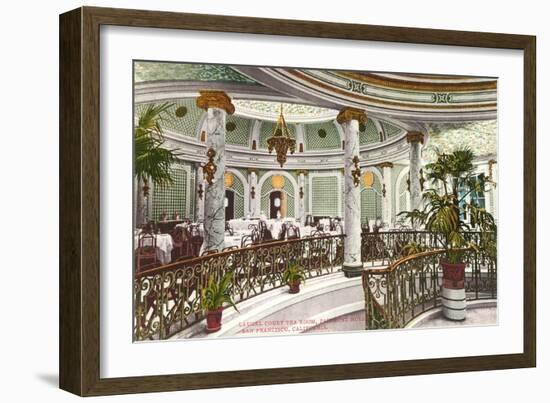 Tea Room, Fairmont Hotel, San Francisco, California-null-Framed Art Print