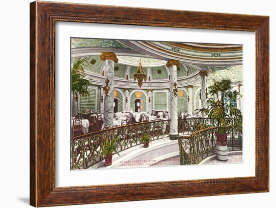 Tea Room, Fairmont Hotel, San Francisco, California-null-Framed Art Print