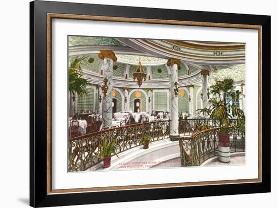 Tea Room, Fairmont Hotel, San Francisco, California-null-Framed Art Print