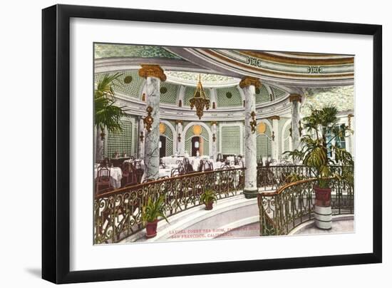 Tea Room, Fairmont Hotel, San Francisco, California-null-Framed Art Print
