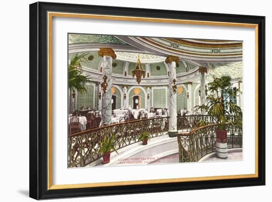 Tea Room, Fairmont Hotel, San Francisco, California-null-Framed Art Print