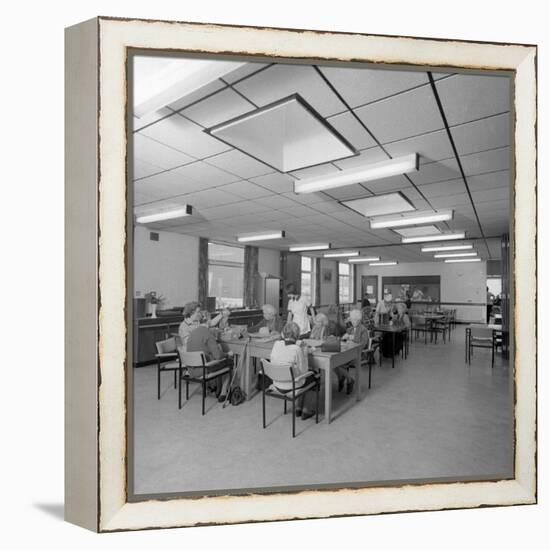 Tea Room, Montague Hospital, Mexborough, South Yorkshire, 1977-Michael Walters-Framed Stretched Canvas