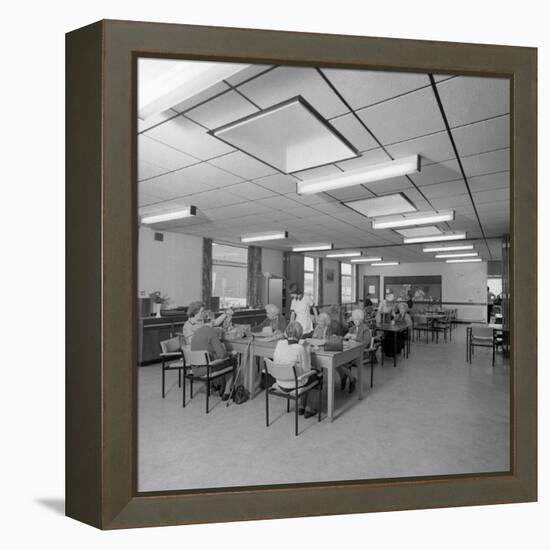 Tea Room, Montague Hospital, Mexborough, South Yorkshire, 1977-Michael Walters-Framed Stretched Canvas