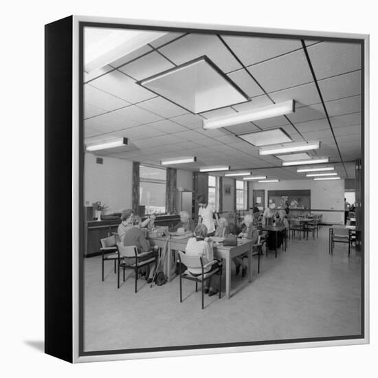 Tea Room, Montague Hospital, Mexborough, South Yorkshire, 1977-Michael Walters-Framed Stretched Canvas