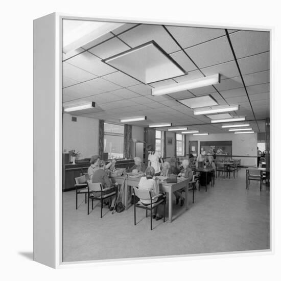 Tea Room, Montague Hospital, Mexborough, South Yorkshire, 1977-Michael Walters-Framed Stretched Canvas
