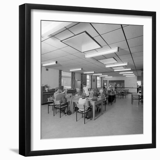 Tea Room, Montague Hospital, Mexborough, South Yorkshire, 1977-Michael Walters-Framed Photographic Print