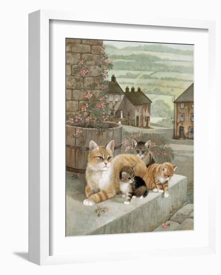 Tea Rose Playtime-Ruane Manning-Framed Art Print