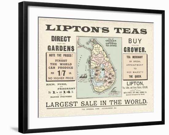 Tea Sale-The Vintage Collection-Framed Giclee Print