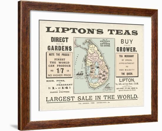 Tea Sale-The Vintage Collection-Framed Giclee Print