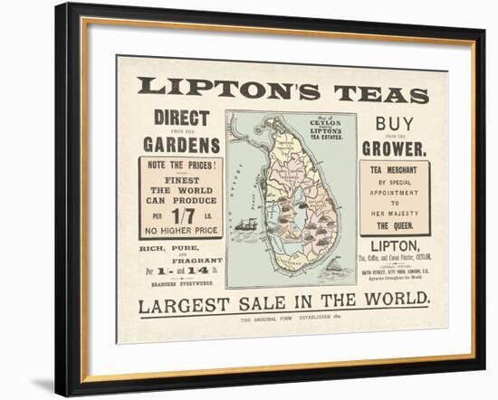 Tea Sale-The Vintage Collection-Framed Giclee Print