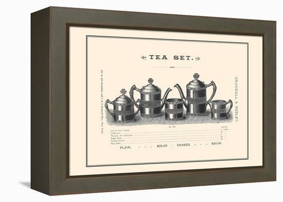 Tea Set-null-Framed Stretched Canvas