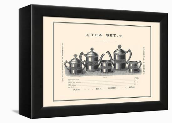 Tea Set-null-Framed Stretched Canvas