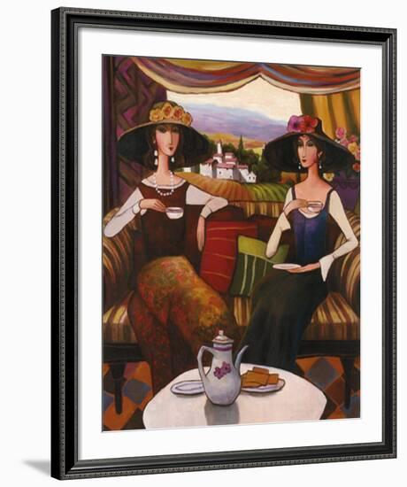 Tea Time, Center Panel-T^ C^ Chiu-Framed Art Print