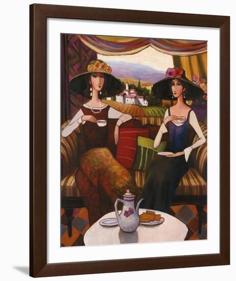 Tea Time, Center Panel-T^ C^ Chiu-Framed Art Print