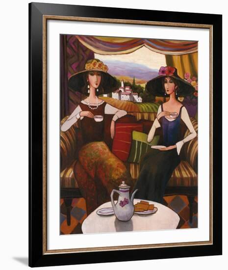 Tea Time, Center Panel-T^ C^ Chiu-Framed Art Print