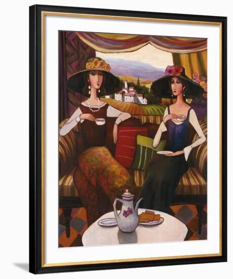 Tea Time, Center Panel-T^ C^ Chiu-Framed Art Print