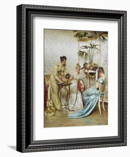 Tea Time Tales-Joseph Frederic Soulacroix-Framed Giclee Print