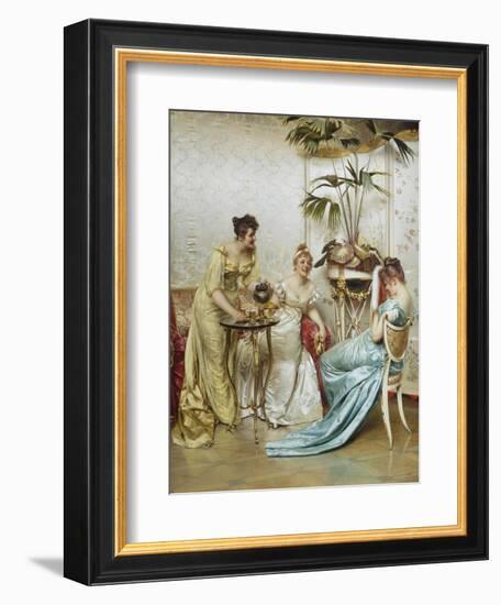 Tea Time Tales-Joseph Frederic Soulacroix-Framed Giclee Print