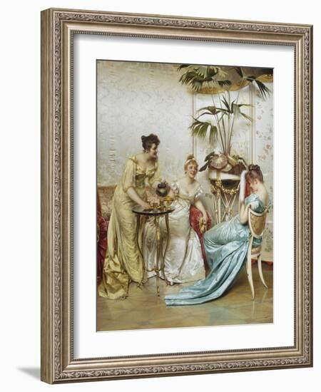 Tea Time Tales-Joseph Frederic Soulacroix-Framed Giclee Print