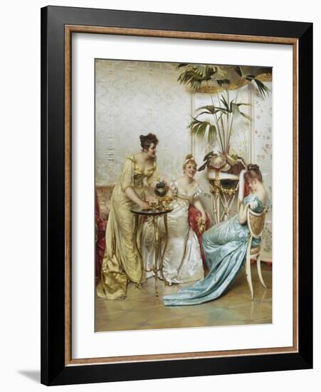 Tea Time Tales-Joseph Frederic Soulacroix-Framed Giclee Print