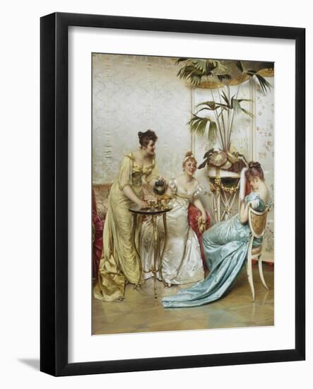 Tea Time Tales-Joseph Frederic Soulacroix-Framed Giclee Print