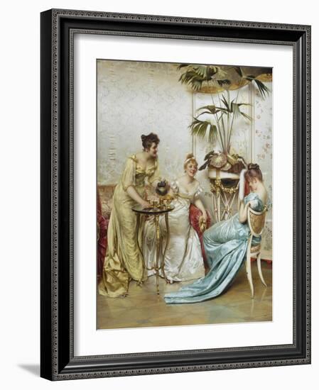 Tea Time Tales-Joseph Frederic Soulacroix-Framed Giclee Print