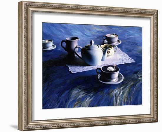 Tea Time with Gordy, 1998-Ellen Golla-Framed Giclee Print