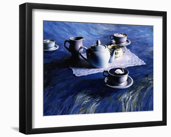 Tea Time with Gordy, 1998-Ellen Golla-Framed Giclee Print