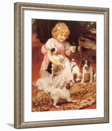 Tea-Time-Arthur John Elsley-Framed Art Print