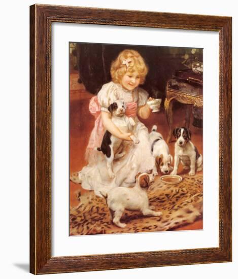 Tea-Time-Arthur John Elsley-Framed Art Print