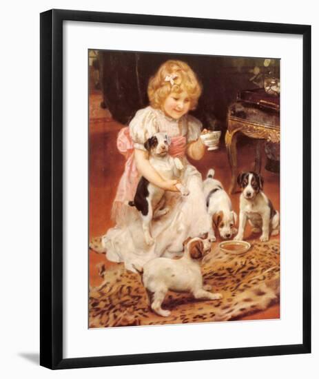 Tea-Time-Arthur John Elsley-Framed Art Print