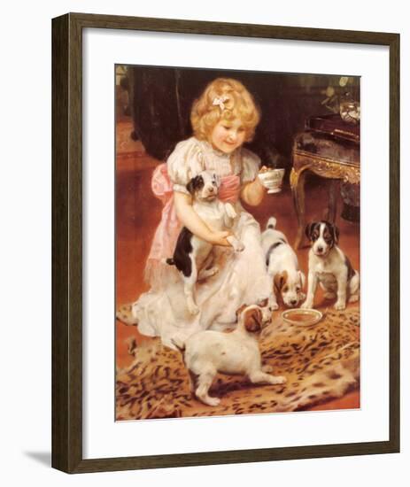 Tea-Time-Arthur John Elsley-Framed Art Print