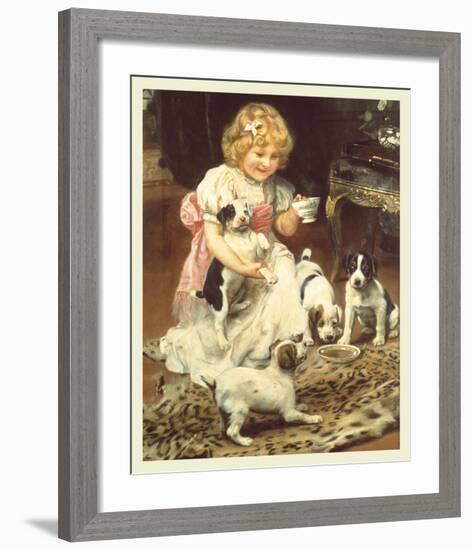 Tea-Time-Arthur Elsley-Framed Premium Giclee Print