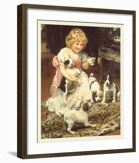 Tea-Time-Arthur Elsley-Framed Premium Giclee Print