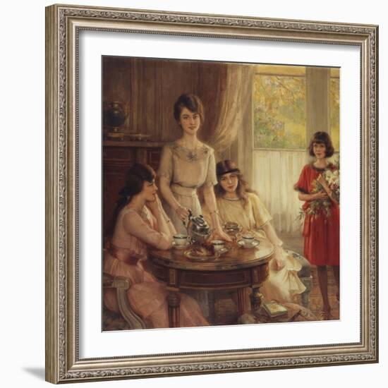 Tea Time-Albert Lynch-Framed Giclee Print