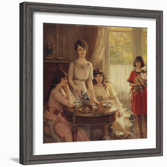 Tea Time-Albert Lynch-Framed Giclee Print