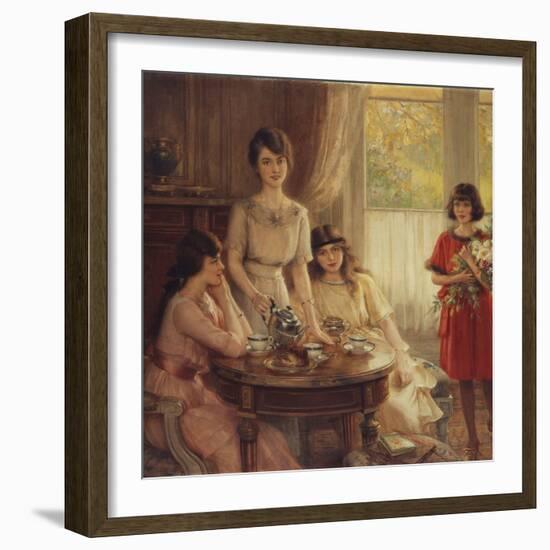 Tea Time-Albert Lynch-Framed Giclee Print