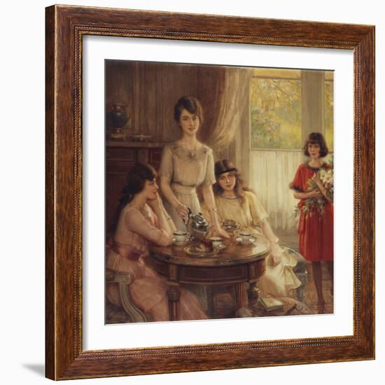 Tea Time-Albert Lynch-Framed Giclee Print