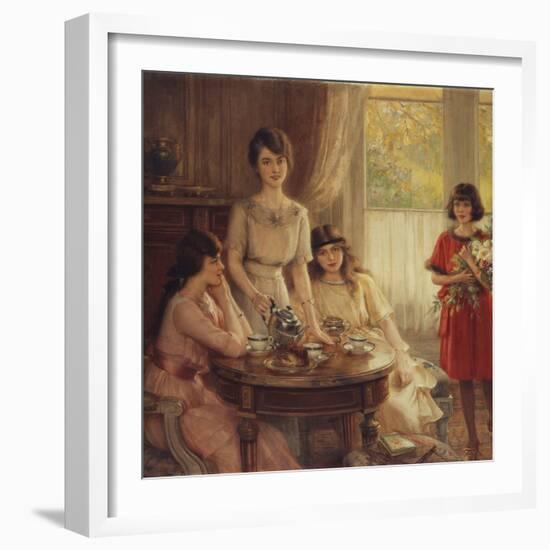Tea Time-Albert Lynch-Framed Giclee Print
