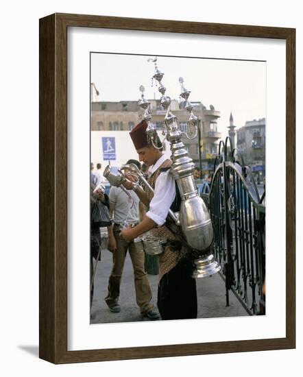 Tea Vendor at Souq Al-Hamidiyya, Old City's Main Covered Market, Damascus, Syria, Middle East-Alison Wright-Framed Photographic Print