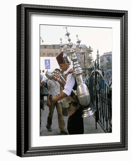 Tea Vendor at Souq Al-Hamidiyya, Old City's Main Covered Market, Damascus, Syria, Middle East-Alison Wright-Framed Photographic Print