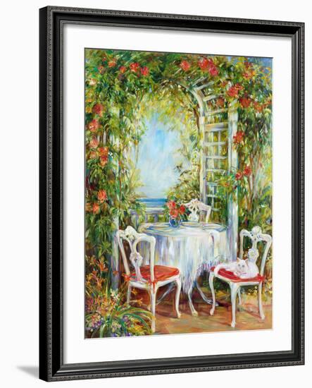 Tea With Kitty-Carson-Framed Giclee Print