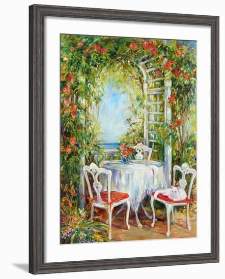 Tea With Kitty-Carson-Framed Giclee Print