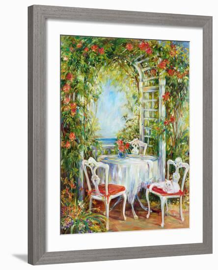 Tea With Kitty-Carson-Framed Giclee Print