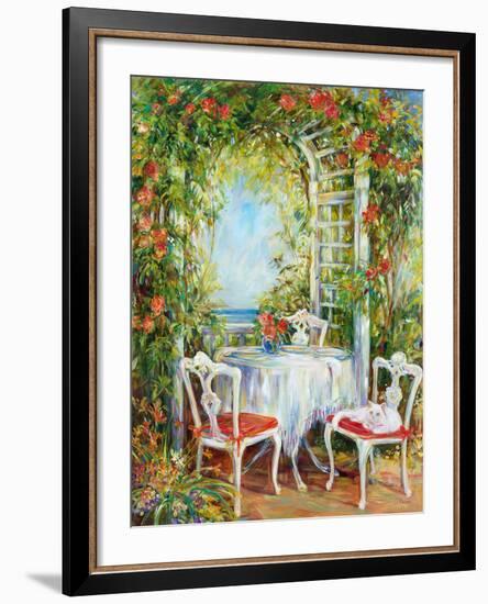 Tea With Kitty-Carson-Framed Giclee Print