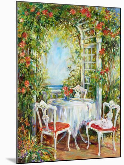 Tea With Kitty-Carson-Mounted Giclee Print