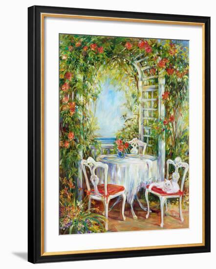 Tea With Kitty-Carson-Framed Giclee Print