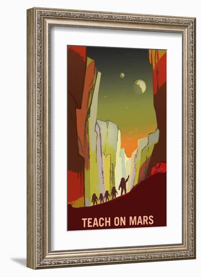 Teach On Mars-NASA-Framed Art Print